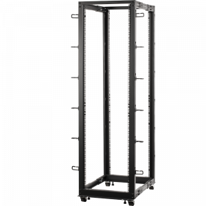 Depth adjustable four post rack